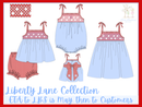 Girls Smocked Liberty Lane Bubble