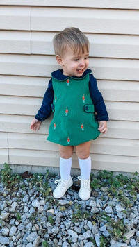 PRE ORDER Boys Embroidered Preppy Toy Soldiers Corduroy Bubble | ETA to LBS: October