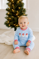 PRE ORDER Boys French Knot Santa Long Romper | ETA to LBS: OCTOBER