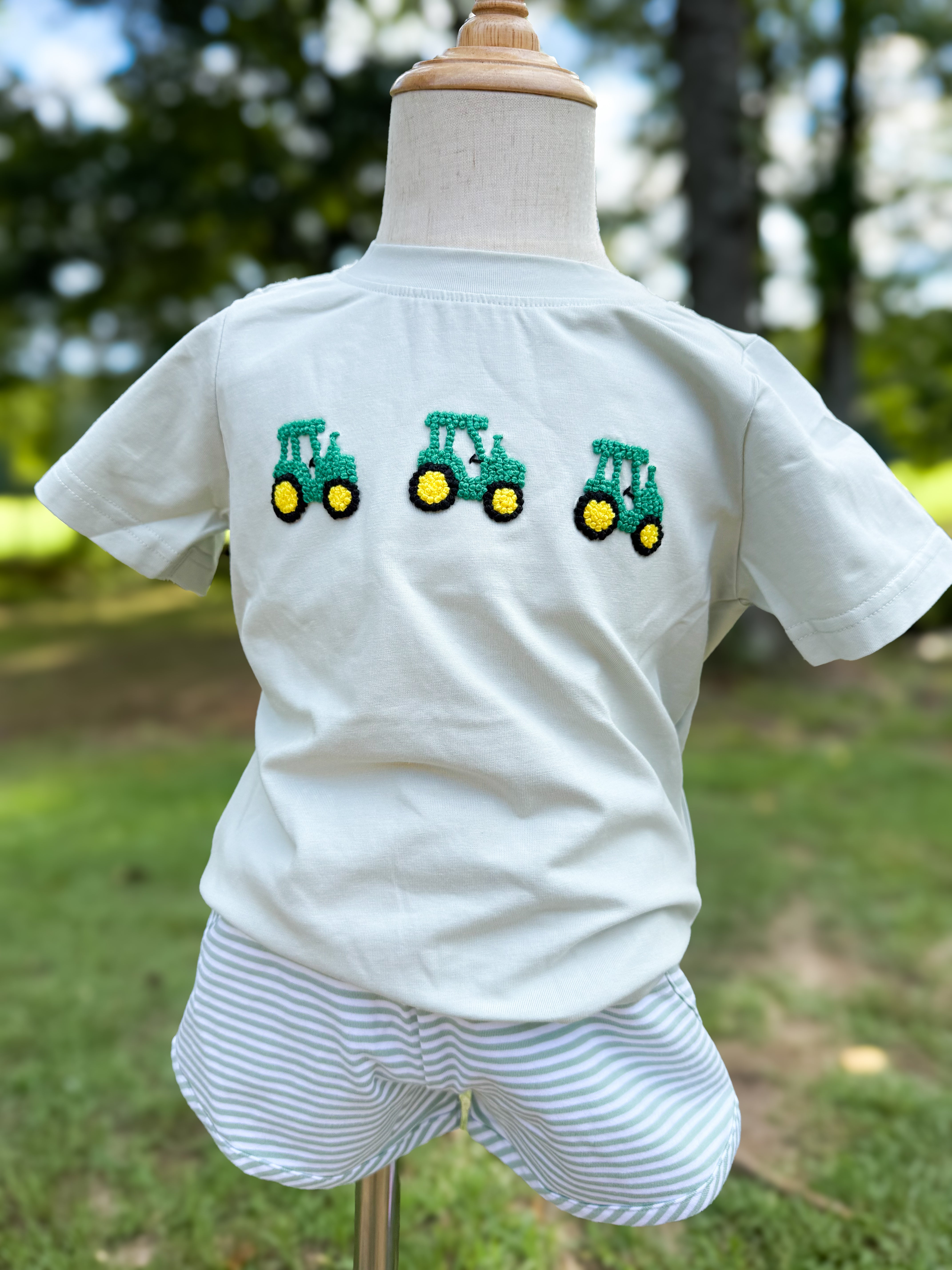 Boys French Knot Short Sets