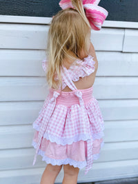 Girls French Knot Oink, Moo, Cock-a-Doodle Doo Bloomer Set