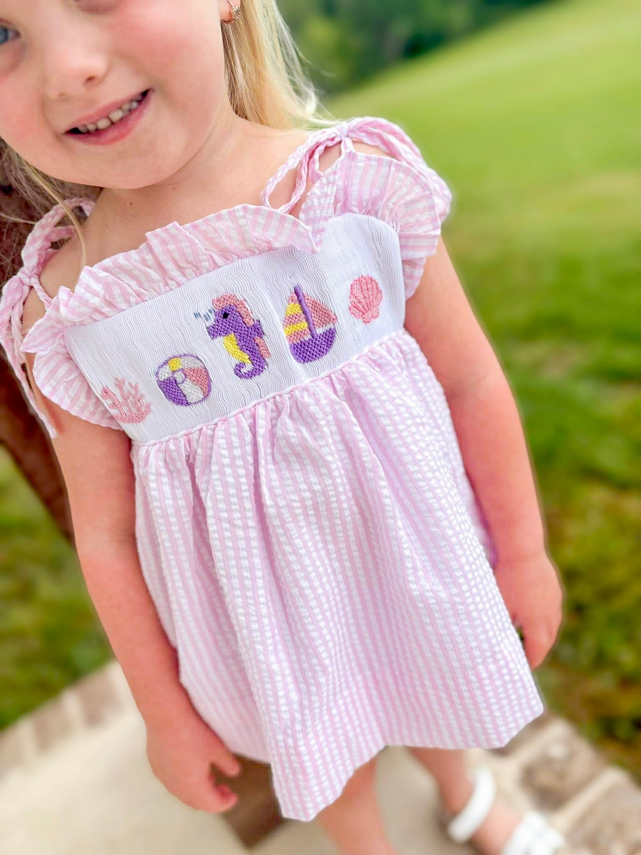 Girls Under the Sea Smocked Bloomer Set & Dress