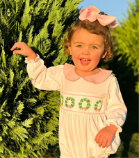 Girls Smocked Wreaths Bubble RTS