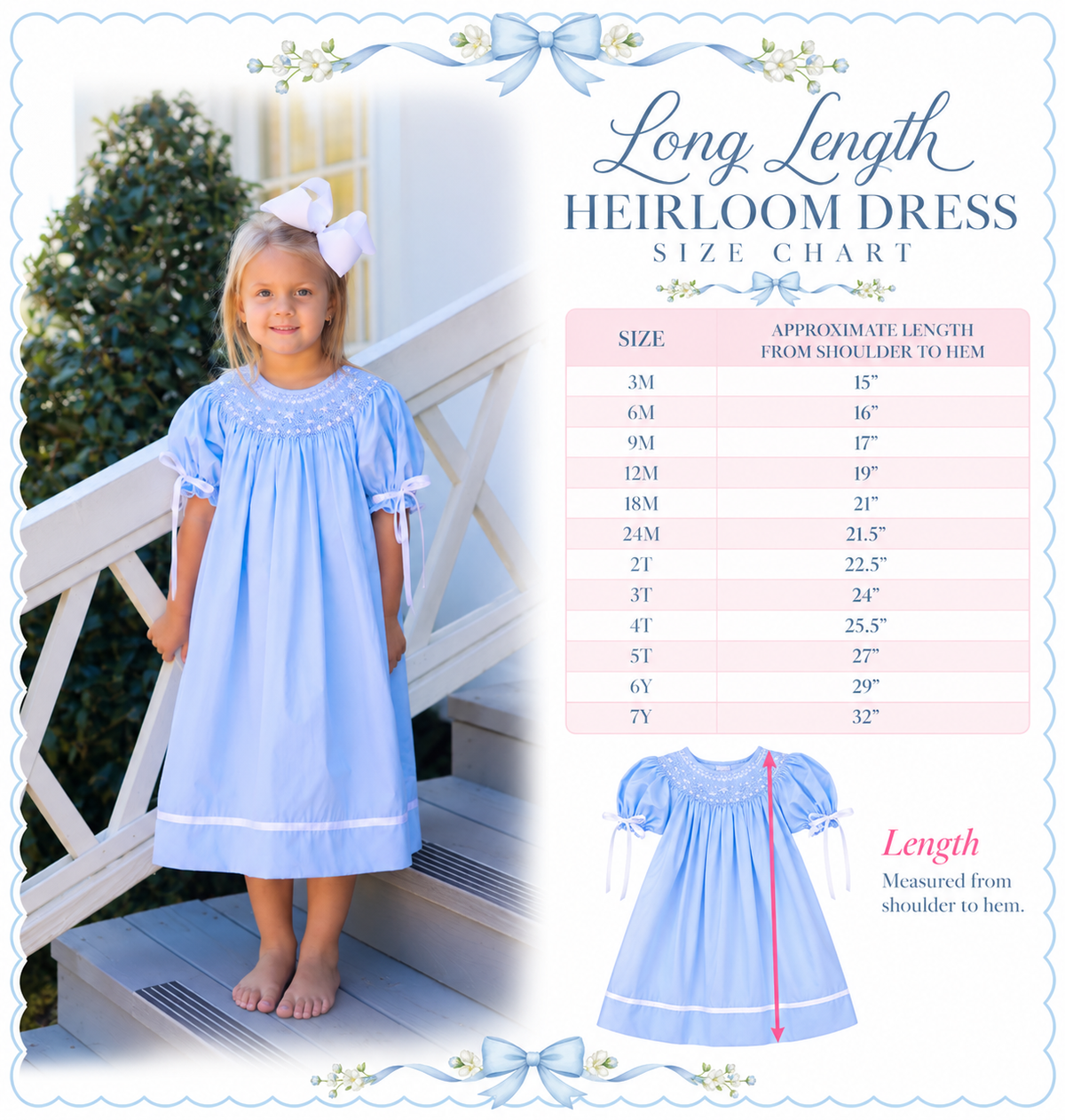 PRE ORDER Girls Smocked Timeless Treasures Heirloom Bloomer Set & Dress | ETA to LBS: FEBRUARY