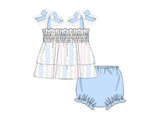 PRE ORDER Girls Wavy Floral Bloomer Set ETA: MAY