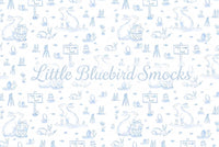 PRE ORDER Boys Custom Smock Bunny Toile Easter Basket | ETA to LBS: FEBRUARY