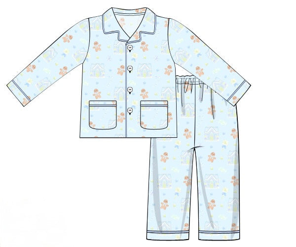 PRE ORDER Boys Gingerbread Dreams Knit 2-Piece Lounge Set | ETA to LBS: OCTOBER