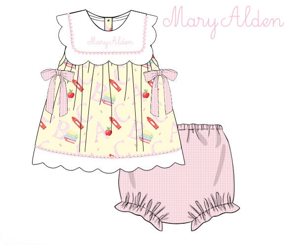 PRE ORDER Girls Little Learners Bloomer Set & Dress | ETA to LBS: JUNE