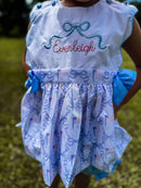 Girls American Flag Short Set