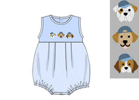 Boys French Knot Puppy Pals Bubble