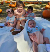 Girls Fairytale French Knot Pumpkin Bloomer Set (and dress)