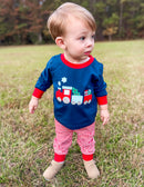 Boys Christmas Toys Knit Two Shirt Joggers Set