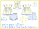 Girls Lemon Drop Ruffle Short Set