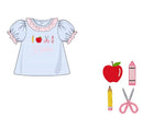 PRE ORDER Girls French Knot School Supplies Shirt Only ETA: JULY