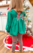 Girls Tis The Season Legging Set