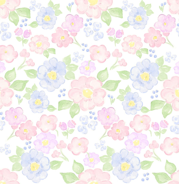 PRE ORDER Girls Spring Blooms Name Smocked Easter Basket | ETA to LBS: March