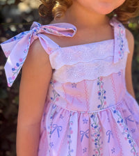 Girls Lace and Petals Bloomer Set