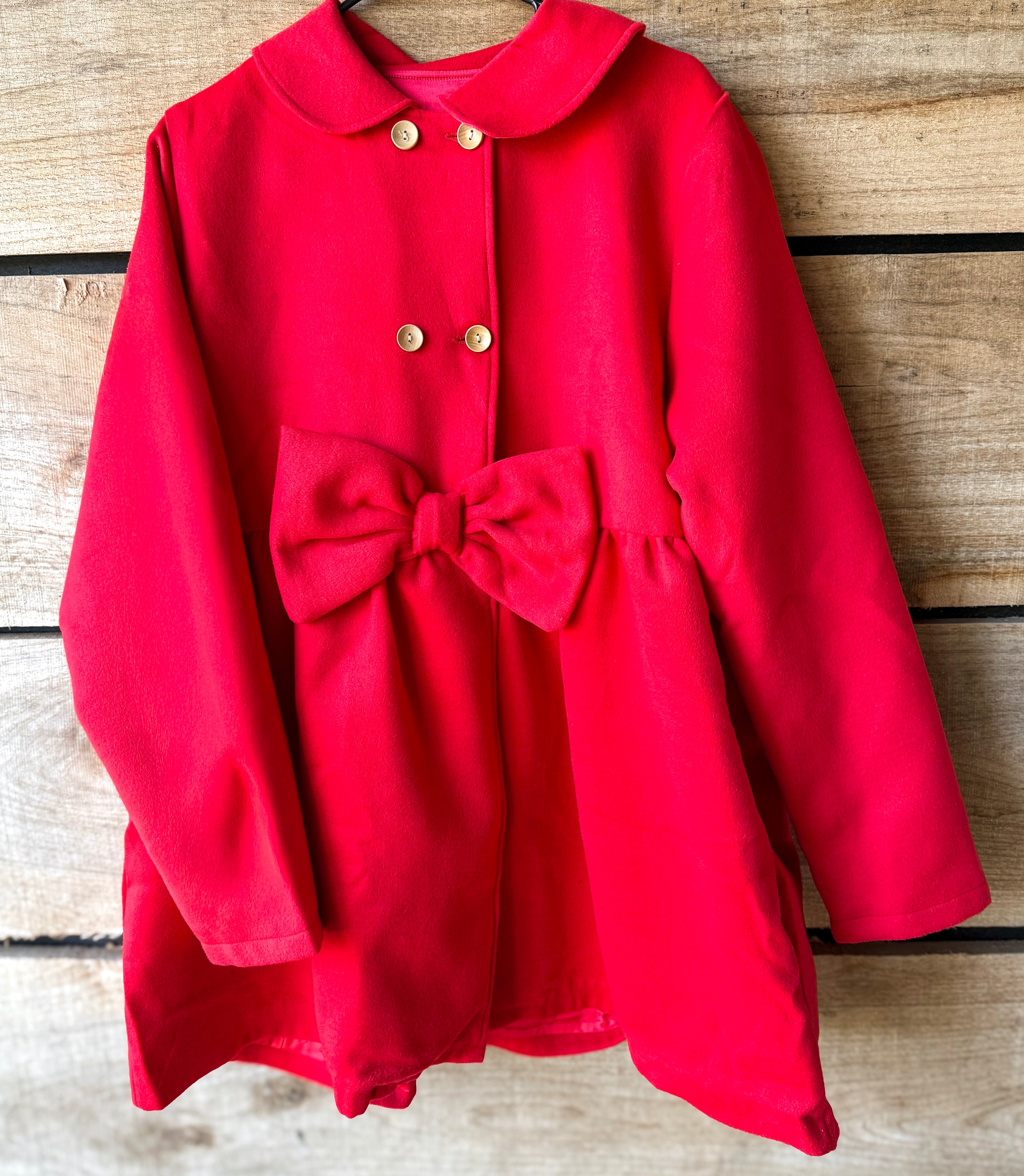 Womens Classic Red Peacoat