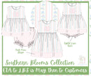 Girls Southern Blooms Skirted Bubble