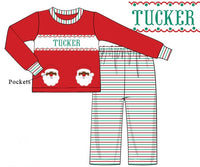 PRE ORDER Boys Custom Smock Dark Skin Santa Pocket Light Pant Set | ETA to LBS: OCTOBER