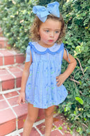 PRE ORDER Girls Bluebell Blooms Bloomer Set | ETA to LBS: Late March