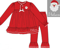 PRE ORDER Girls French Knot I Believe Knit 2-Piece Lounge Set | ETA to LBS: OCTOBER