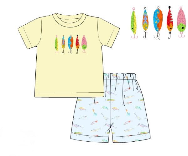 PRE ORDER Boys French Knot Fishing Lures Short Set | ETA to LBS: APRIL