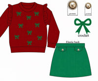 PRE ORDER Girls Crotchet Bows Skirt Set | ETA to LBS: OCTOBER
