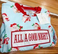 Boys Watercolor Santa Knit Lounge set