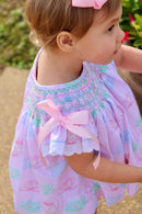 PRE ORDER Girls Tea Party Bishop Smocked Bubble | ETA to LBS: LATE March