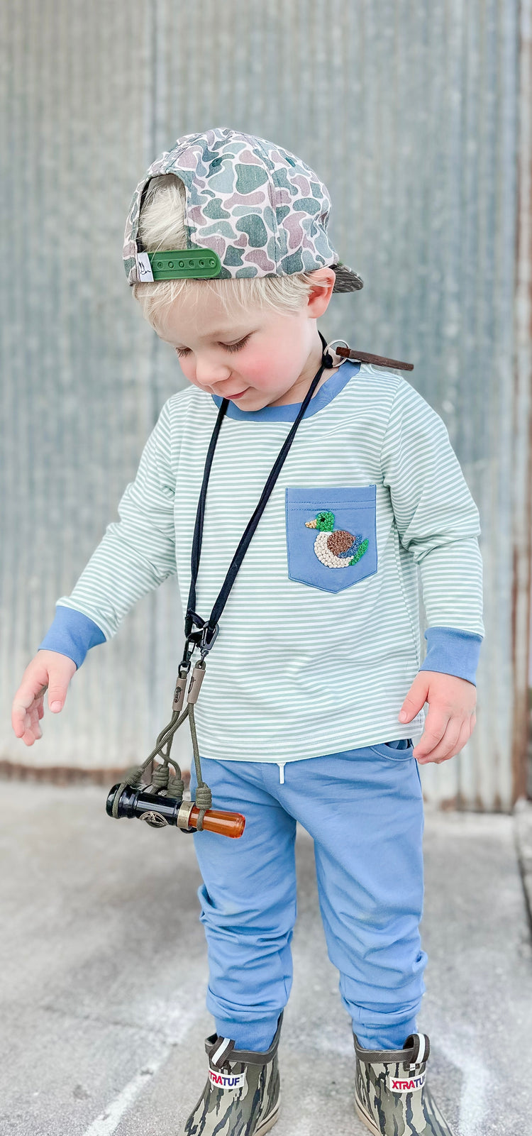 Pre Order Boys French Knot Mallard Pocket Tee Only