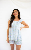 PRE ORDER Women's Bow Vine Bamboo Pajama Short Set