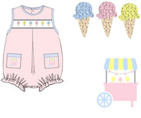 PRE ORDER Girls French Knot Ice Cream Bubble ETA: MAY