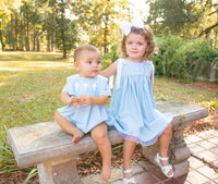 PRE ORDER Girls Linen Pearl Cross Dress | ETA to LBS: LATE FEBRUARY