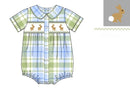 PRE ORDER Boys Smocked Here Comes Peter Cotton Tail Bubble | ETA to LBS: FEBRUARY