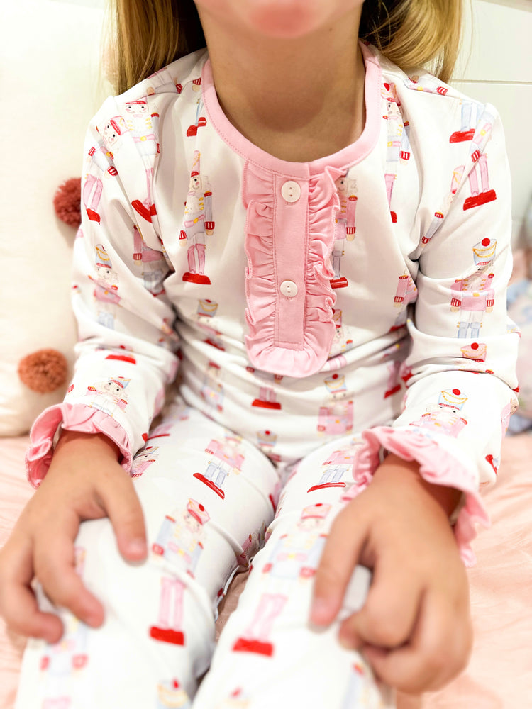 Girls Nutcracker Knit Pajamas