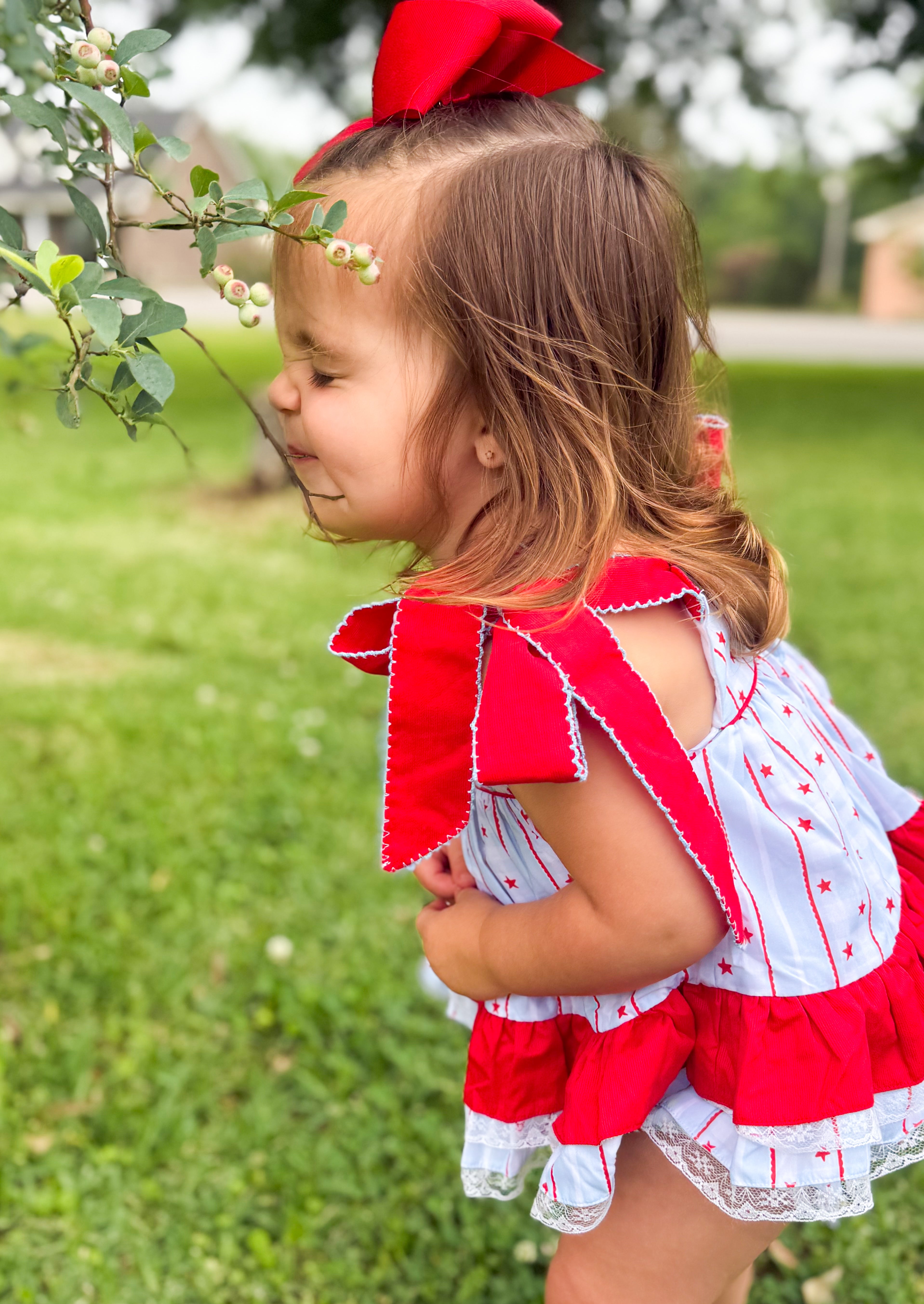 Girls Smocked Oh My Stars Bloomer Set & Dress