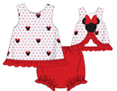 Girls Embroidered Mouse Bloomer Set