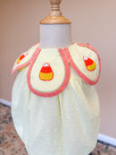 Girls French Knot Candy Corn Bubble