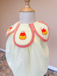 Girls French Knot Candy Corn Bubble