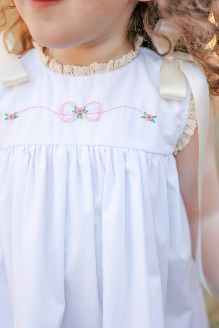 Girls White Heirloom Dress