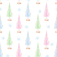 Girls Pastel Bottle Brush Trees Legging Set