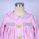 PRE ORDER Girls Smocked and French Knot Fluttering Butterflies Ruffle Legging Set | ETA to LBS: DECEMBER