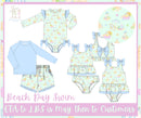 Girls Mint Beach Day Two-Piece Swimsuit