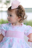 Girls “Once Upon a Time” Smocked Enchanted Slumber Bubble