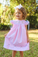 PRE ORDER Girls Floral Cross Smocked Dress | ETA to LBS: LATE FEBRUARY