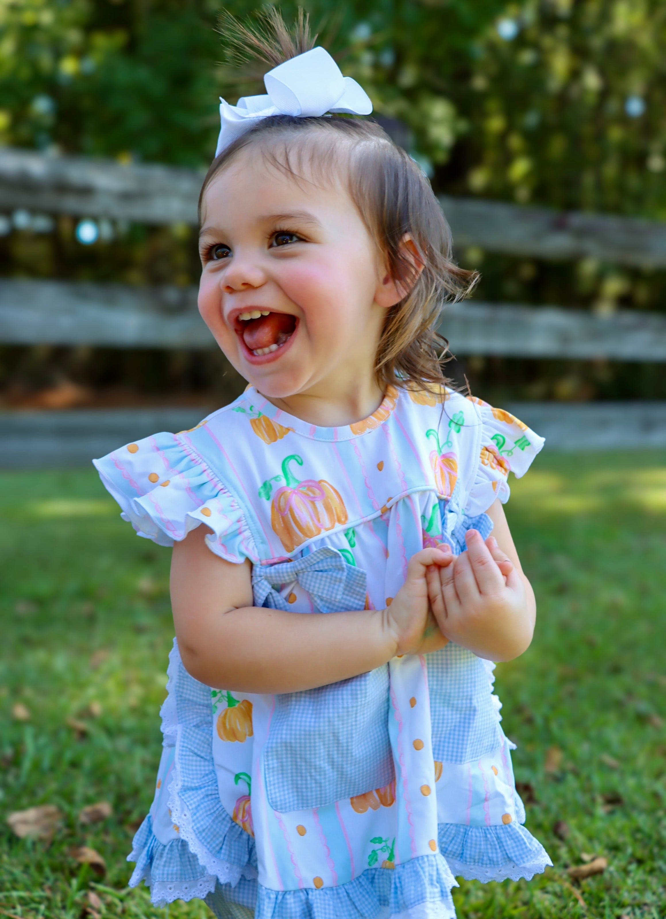 Girls Meet Me at the  Pumpkin Patch Bloomer Set