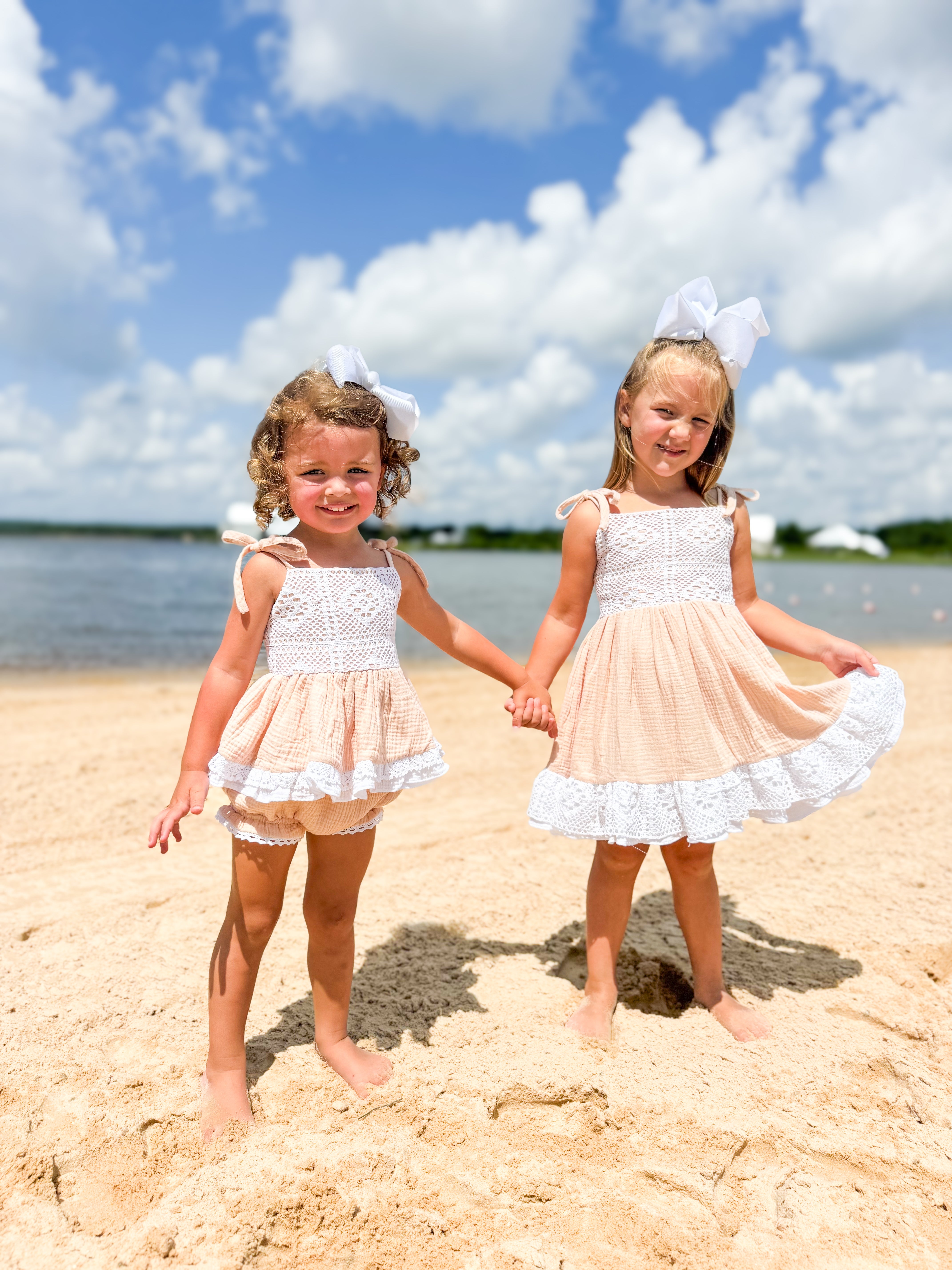 Girls Muslin & Lace Dress