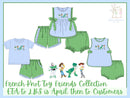Girls Embroidered Toy Friends Bloomer Set