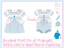 Girls Smocked Meet me at Midnight Bubble